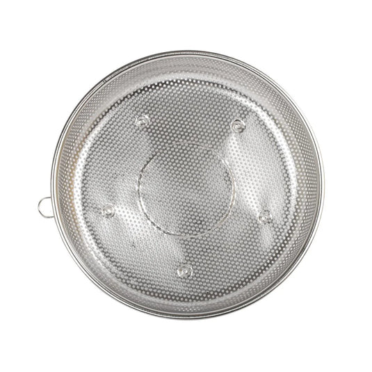 L.Gourmet 11"D Perforated Colander Stainless Steel, colour card