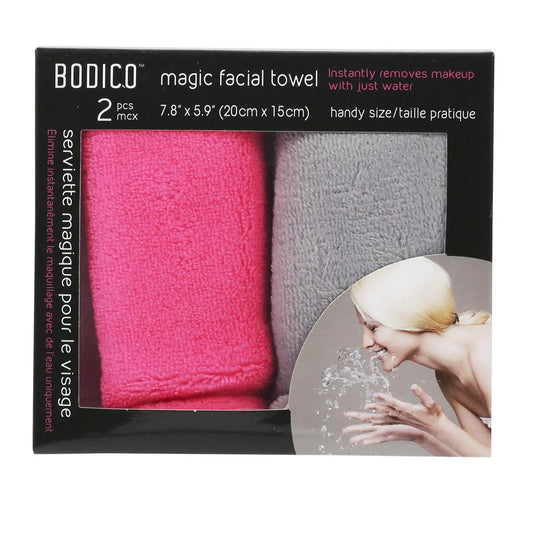 Bodico,2-PCS Magic Facial Towel Handy size20x15cm,window box