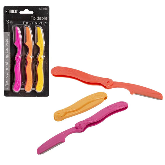 Bodico, 3pcs Facial Razors, 8x2cm, b/c