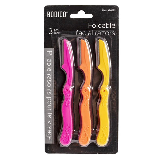 Bodico, 3pcs Facial Razors, 8x2cm, b/c