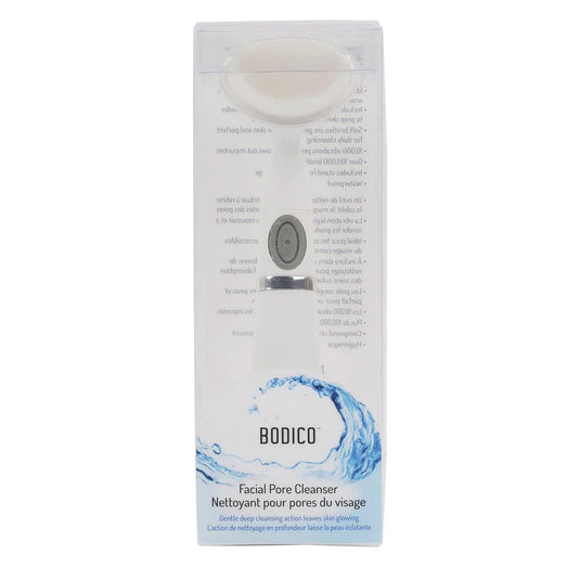 Bodico, Pore Sonic Facial Cleanser, w/ gentle vibration, white, pvc box
