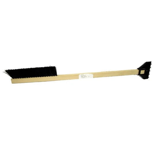 Brush Snow w/Ice Scrapper Wooden Handle 25IN