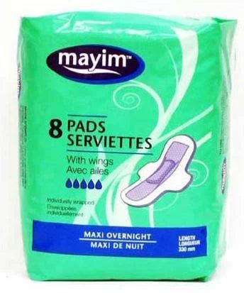 MAYIM-MO-129 Mayim with Wings - Maxi Overnight, 8 Pads