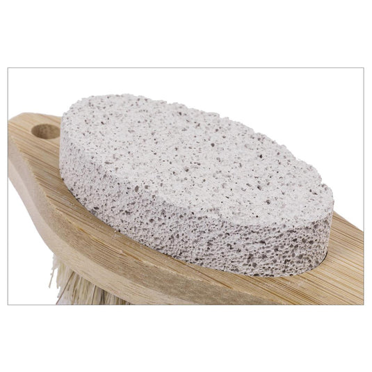 Bodico, Wood 4-in-1 Pedicure Brush, Shrink Wrap& h/t