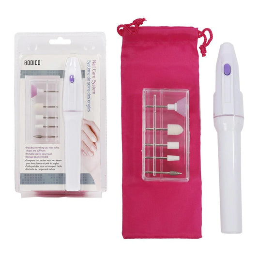 Bodico, B/O Nail Care System, w/ 5 attachments, clamshell