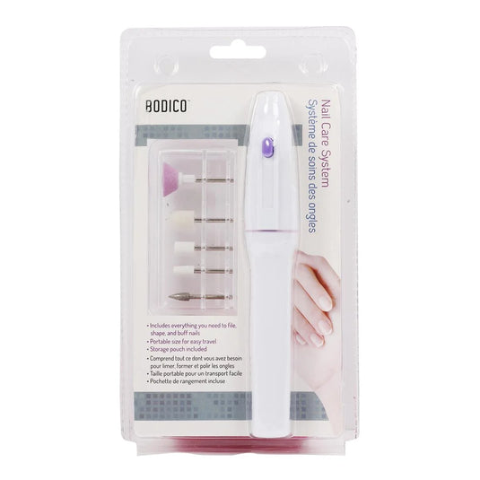 Bodico, B/O Nail Care System, w/ 5 attachments, clamshell