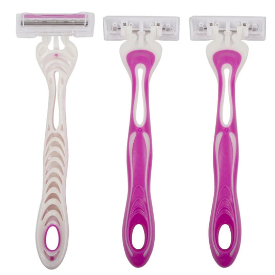 Bodico, 3-pc Ladies Razors, S/S triple blade, b/c