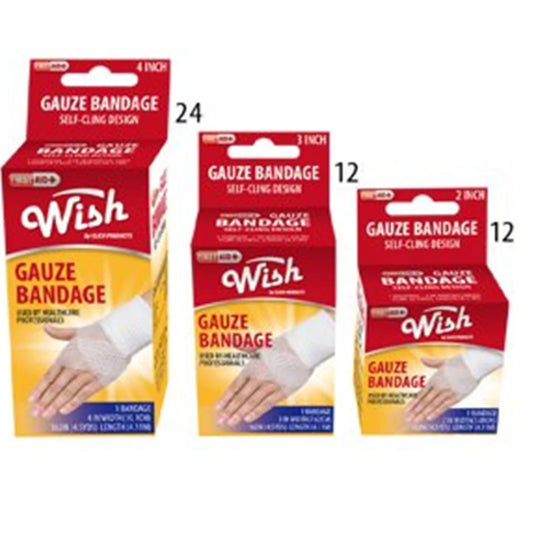 Wish Bandage Gauze Assorted Sizes
