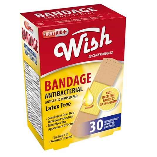 Wish Bandage Antibacterial 30CT