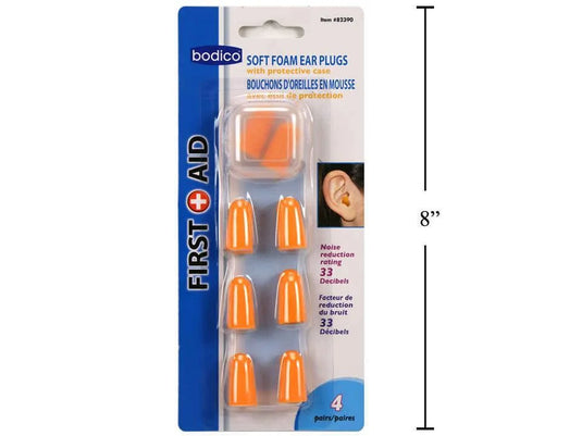 Bodico 4-pair Ear Plugs w/ One Storage Box, b/c(HZ)
