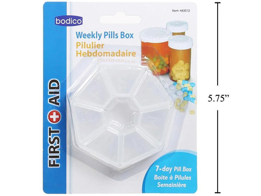 Bodico 3" Pl. Weekly Pills Box, b/c(HZ)