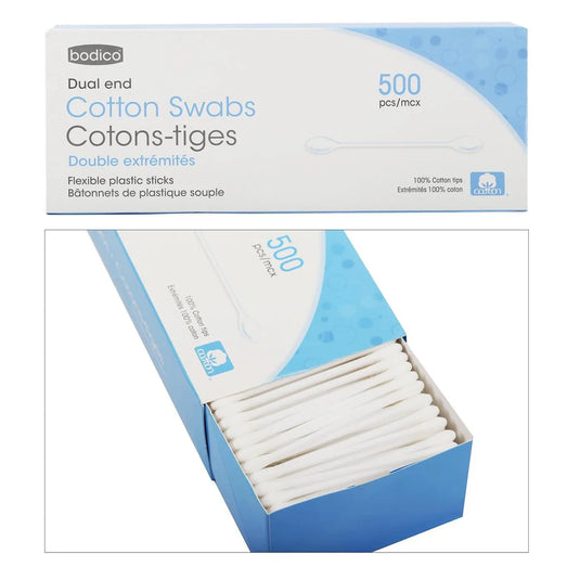 Bodico 500pc cotton swab in col box