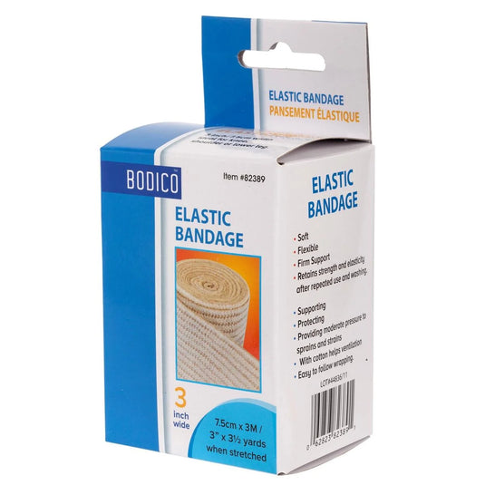 Bodico 3m L 7.5cm W Elastic Bandage c/box