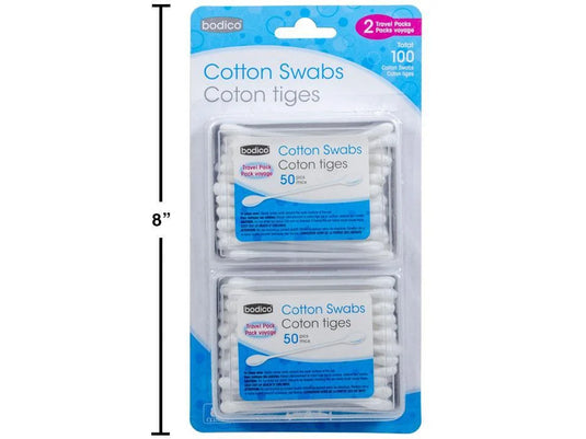 Bodico 2-pk 50-pc Cotton Swabs , b/c
