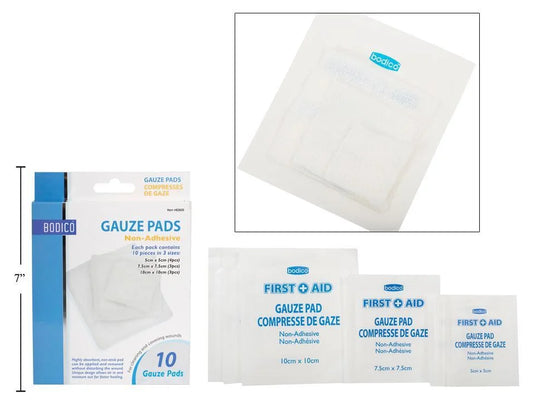 Bodico 10-pc Gauze Dressing Pads