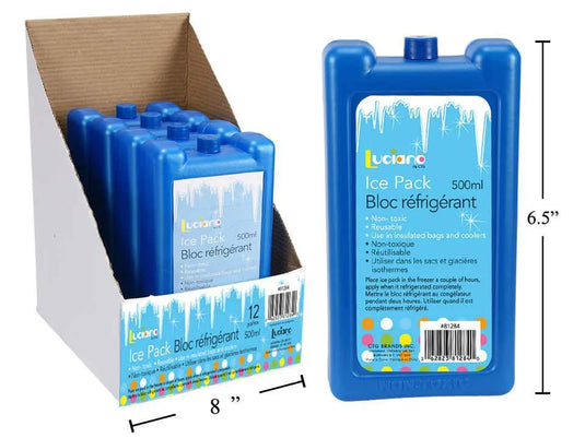 Luciano 500ml Ice Pack Blue Col., (500g), label