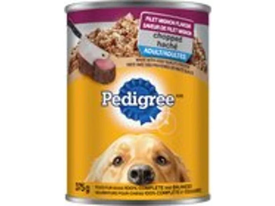 Pedigree Filet Mignon Flavour Chopped Food For Adult Dogs 375g