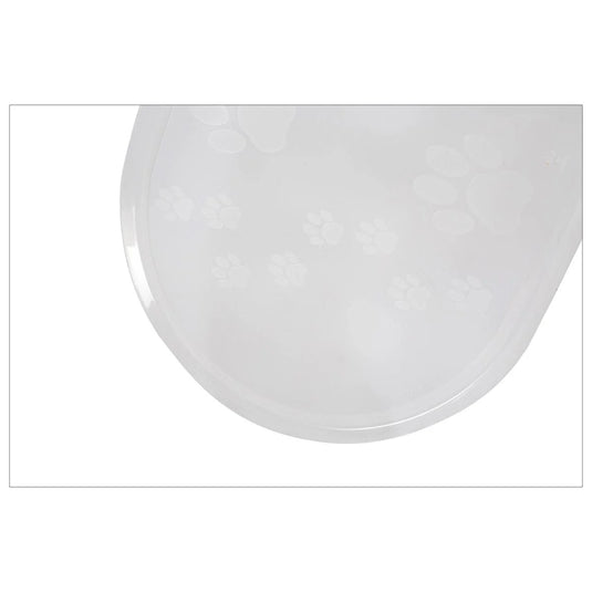 PAWS.20"x12"x0.25" Pet Dish Mat, Clear