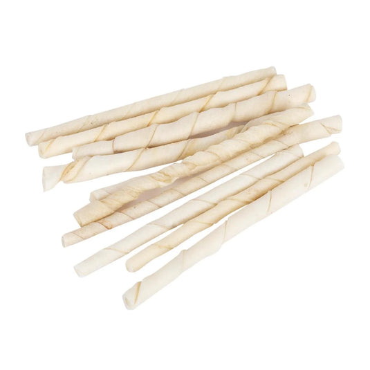 Mr.Bone. 10-pc 5" Bleached Rawhide Bone