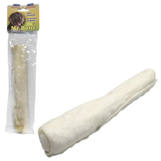 Mr. Bone 1-pc 10" White Rawhide Rolls