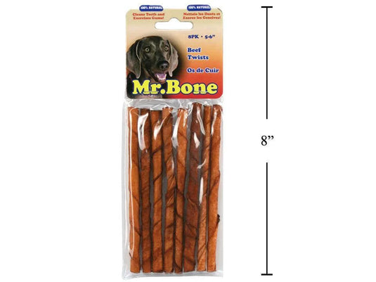 Mr. Bone 8pk. Twist Beef