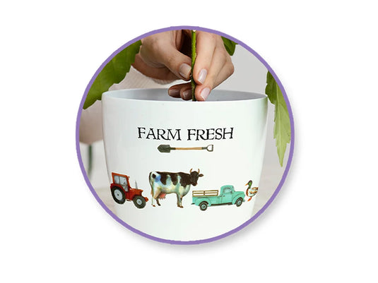 Paper Craft Stickers: 3.9"x6.9" Clear PET F) The Farm