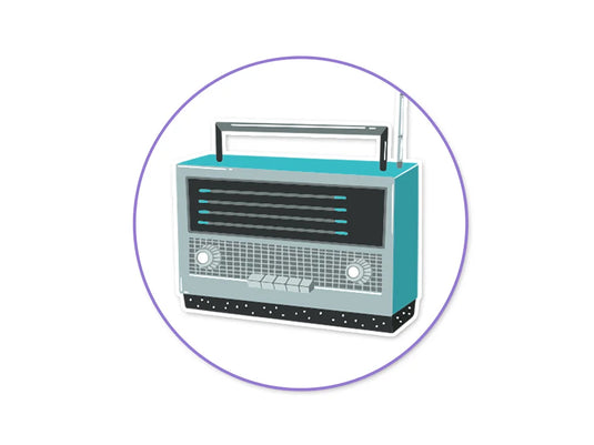 Paper Craft Sticker: 5"x12" Classic Themes 'Clear' Photo Safe 09) Baby Boomer