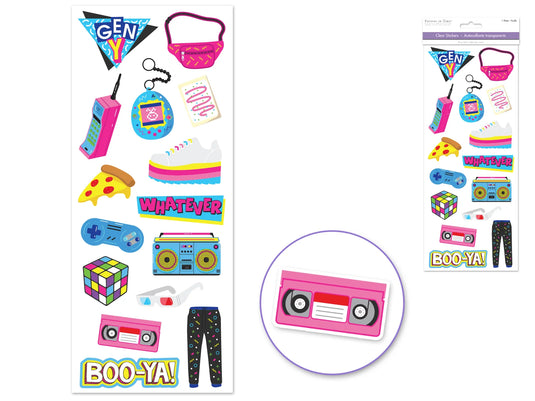 Paper Craft Sticker: 5"x12" Classic Themes 'Clear' Photo Safe 11) Generation Y