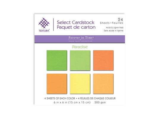 Cardstock: 6"x6" Textura Select Packs K) Paradise