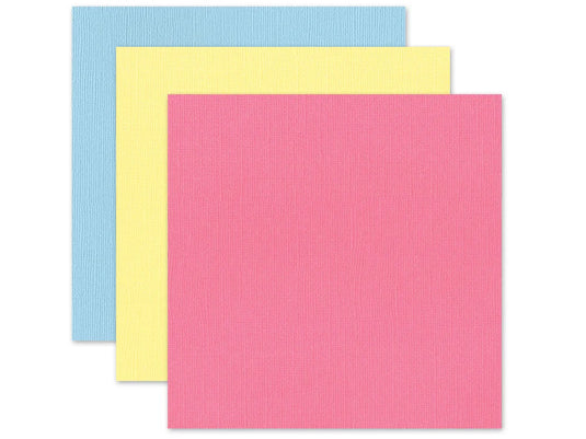 Scrapbook Paper: 12"x12" Textura Select Cardstock Pre-Packaged 04) Pastels