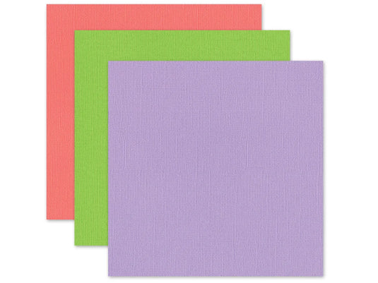 Scrapbook Paper: 12"x12" Textura Select Cardstock Pre-Packaged 05) Bubblegum