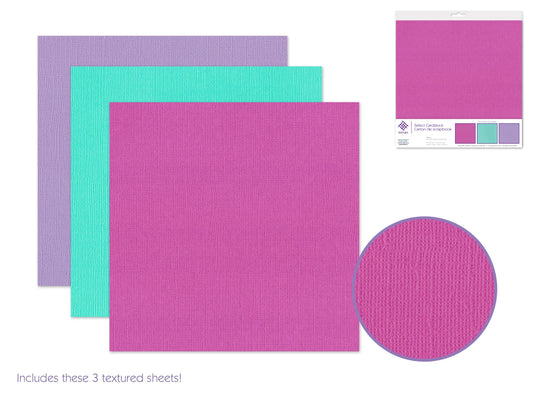 Scrapbook Paper: 12"x12" Textura Select Cardstock Pre-Packaged 07) Enchanted