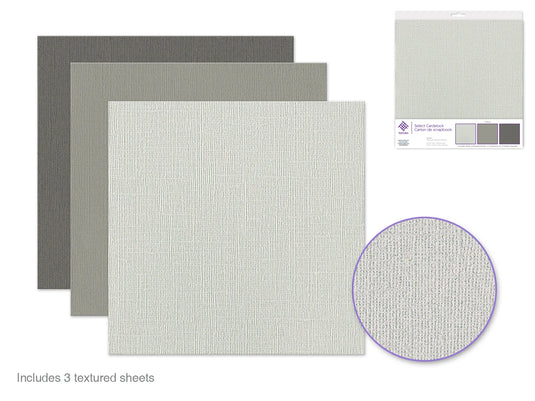 Scrapbook Paper: 12"x12" Textura Select Cardstock Pre-Packaged 08) Oxford