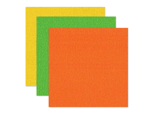 Scrapbook Paper: 12"x12" Textura Select Cardstock Pre-Packaged 09) Tropicana