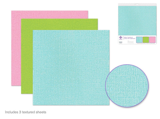 Scrapbook Paper: 12"x12" Textura Select Cardstock Pre-Packaged 10) Baby