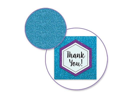 Cardstock: 6"x6" Glitter Effects 15pc A) Glimmer Glam