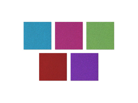 Cardstock: 6"x6" Glitter Effects 15pc A) Glimmer Glam