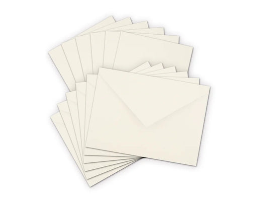 Cardmaking: 4.5"x6" Cards + Envelopes 6sets A6 A) Cream