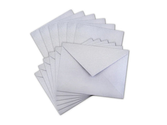 Cardmaking: 4.5"x6" Cards + Envelopes 6sets A6 H) Silver