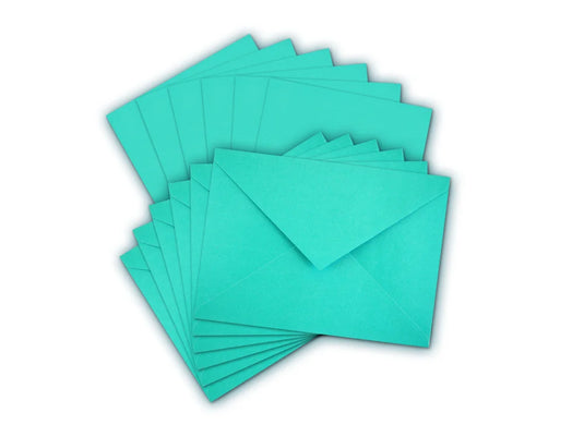 Cardmaking: 4.5"x6" Cards + Envelopes 6sets A6 J) Tiffany Blue