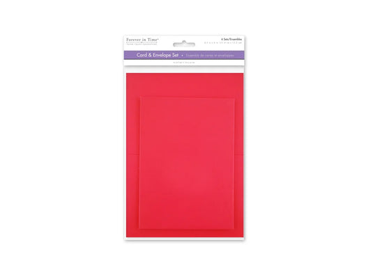 Cardmaking: 4.5"x6" Cards + Envelopes 6sets A6 K) Red
