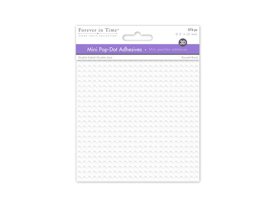 3D Pop Dots: 3/16" (5mm) Round x576 Dual-Adhesive Foam Mount