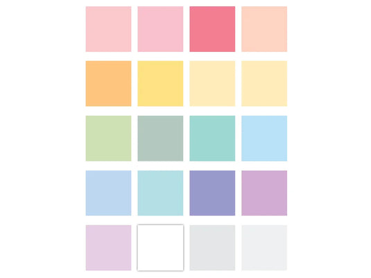 Scrapbook Cardstock: 12"x12" 80lb (216gsm) Textured 60Sht D) Pastel Colors
