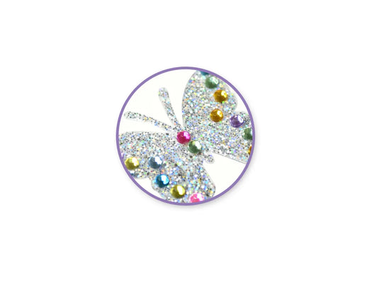 Paper Craft Sticker: 10cmx27cm Jewel Borders X) Butterfly Medley
