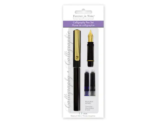 Paper Craft Essential: Calligraphy Pen Set #1.3 Nib/Black+Blue Ink