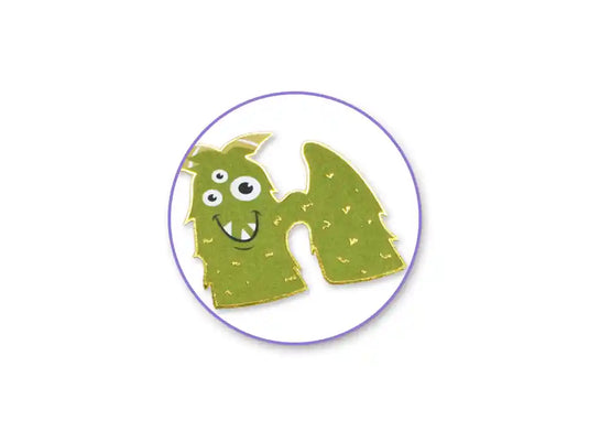 Paper Craft Stickers: 5.75"x9.45" Alpha Foil Fun 2 Sheets C) Monster Mash