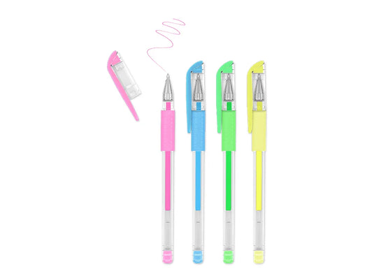 Scrapbook Gel Pens: 4/pack Acidfree Assorted PhotoSafe C) Soft Pastels