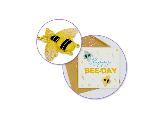 Paper Craft Emb: 3D Acrylic Foil Embellishments Peel-n-Stick A) Bee