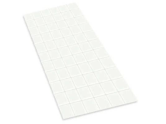 Clear Glue Pads: 1/2" Square 66pc High-Tack Flat Acid free