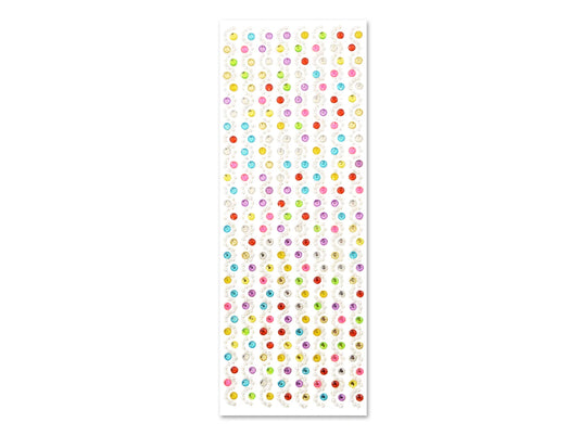 Paper Craft Sticker: 10cmx27cm Jewel Borders O) Confetti Swirl
